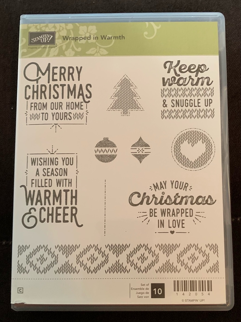 Stampin' Up! Wrapped in Warmth Stamp Set. Rare ⭐️